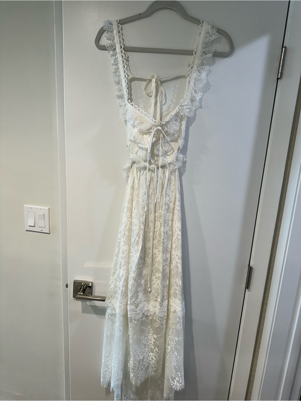 For Love And Lemons Deane Midi Lace Dress